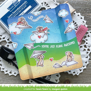 Lawn Fawn - Just Plane Awesome SENTIMENT TRAILS - Dies Set - 20% OFF!