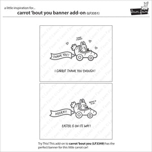 Lawn Fawn - Carrot 'bout You BANNER Add-On - Stamps Set