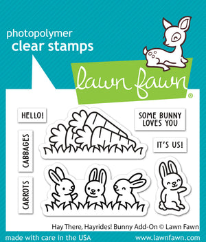 Lawn Fawn - HAY THERE, HAYRIDES BUNNY ADD-ON - Stamps set