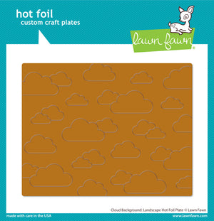 Lawn Fawn - CLOUD BACKGROUND: LANDSCAPE - Hot Foil Plate