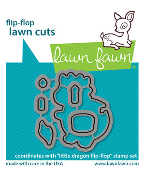Lawn Fawn - LITTLE DRAGON Flip-Flop - Dies