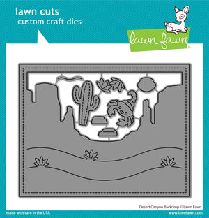 Lawn Fawn - DESERT CANYON Backdrop- Dies set