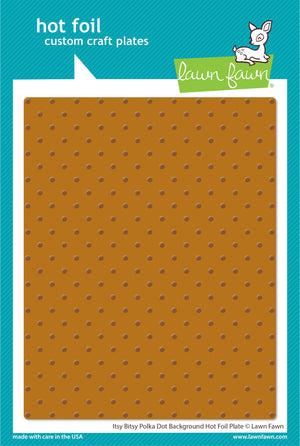 Lawn Fawn - ITSY BITSY POLKA DOT  BACKGROUND - Hot Foil Plate
