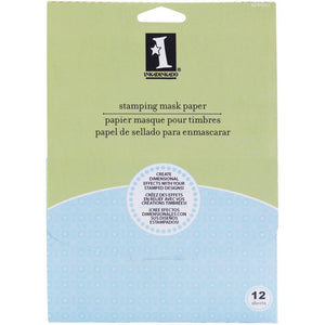Inkadinkado - Stamping Mask Paper - Stamp MASKING PAPER 12/Pkg - Hallmark Scrapbook
