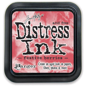 Tim Holtz Ranger Distress Ink Pad - Festive Berries - Hallmark Scrapbook - 1
