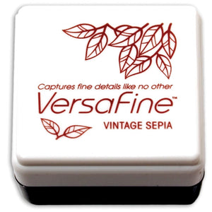 VersaFine Stamp Pad - VINTAGE SEPIA 1" CUBE Stamp Pad