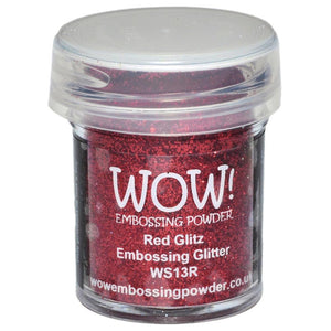 WOW! - RED GLITZ Embossing Powder - Hallmark Scrapbook