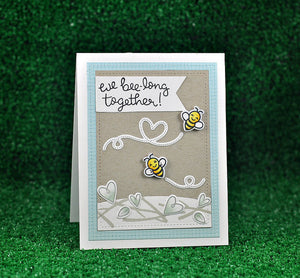 Lawn Fawn - BUGS AND KISSES - Clear STAMPS 17 pc - Hallmark Scrapbook - 9