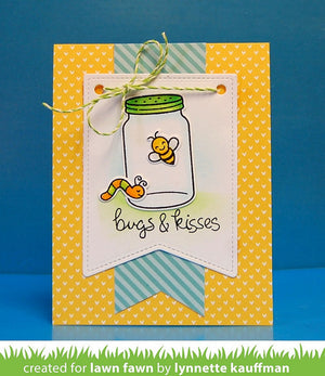 Lawn Fawn - BUGS AND KISSES - Clear STAMPS 17 pc - Hallmark Scrapbook - 12