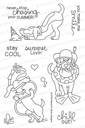 Newton's Nook Designs - DOG DAYS OF SUMMER Clear Stamps - 20% OFF!