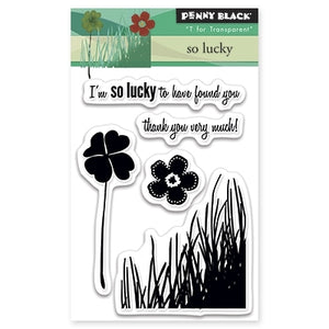 Penny Black - SO LUCKY - Clear Stamps Set - 70% OFF!