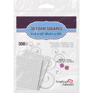 Scrapbook Adhesives - 3-D Foam Square 1/4 x 1/4 308PC - Hallmark Scrapbook