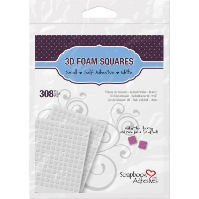 Scrapbook Adhesives - 3-D Foam Square 1/4 x 1/4 308PC