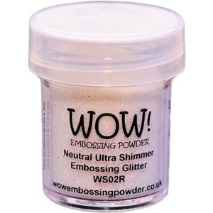 WOW! - NEUTRAL ULTRA SHIMMER Embossing Powder Regular - Hallmark Scrapbook - 1