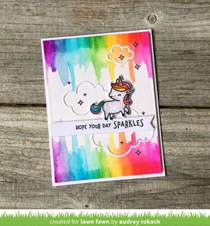 Lawn Fawn - A Little Sparkle Unicorn - Stamp Set