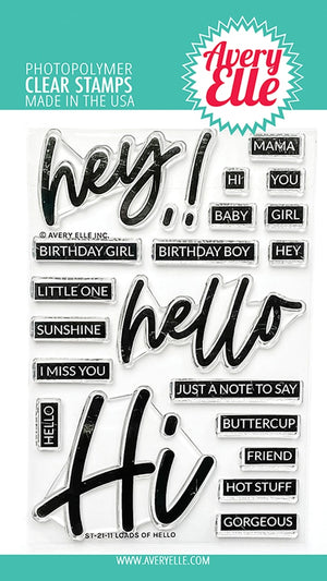 Avery Elle - LOADS OF HELLO - Stamps Set