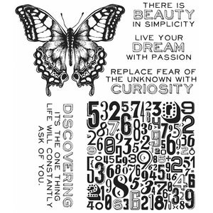 Tim Holtz Stampers Anonymous Cling Mount Rubber Stamp Set - PERSPECTIVE