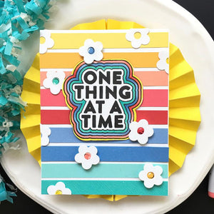 Hero Arts - ONE THING AT A TIME - Stamp & Cut - Stamps and Dies Set - 60% OFF!