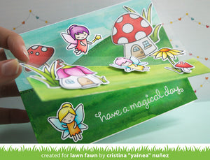 Lawn Fawn - FAIRY FRIENDS - Clear STAMPS - Hallmark Scrapbook - 3