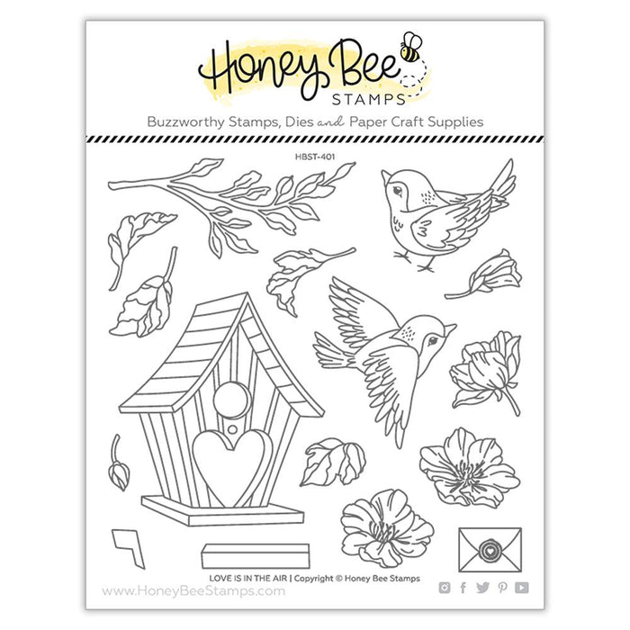 Honey Bee - LOVE IS IN THE AIR - Stamps set