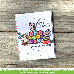Lawn Fawn - How You Bean? BUTTONS Add-On - Stamps Set - 20% OFF!