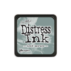 Tim Holtz Ranger Distress MINI Ink Pad - Iced Spruce - Hallmark Scrapbook