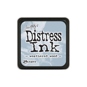 Tim Holtz Ranger Distress MINI Ink Pad - Weathered Wood - Hallmark Scrapbook