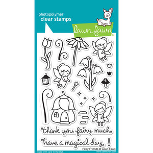 Lawn Fawn - FAIRY FRIENDS - Clear STAMPS - Hallmark Scrapbook - 1