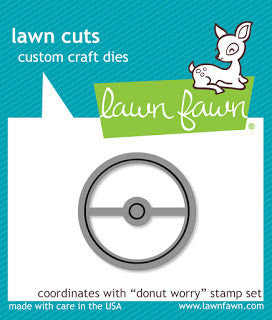 Lawn Fawn - DONUT WORRY - Lawn Cuts DIES 1pc - Hallmark Scrapbook - 1
