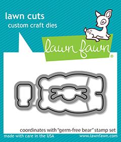 Lawn Fawn - GERM-FREE BEAR - Die Set - 50% OFF!