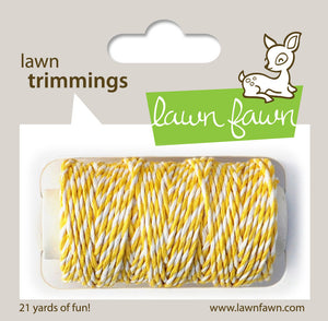 Lawn Fawn - Hemp Cord - Lawn Trimmings LEMON - Hallmark Scrapbook