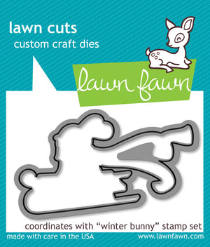 Lawn Fawn - WINTER BUNNY - Lawn Cuts DIES 1pc - Hallmark Scrapbook - 1