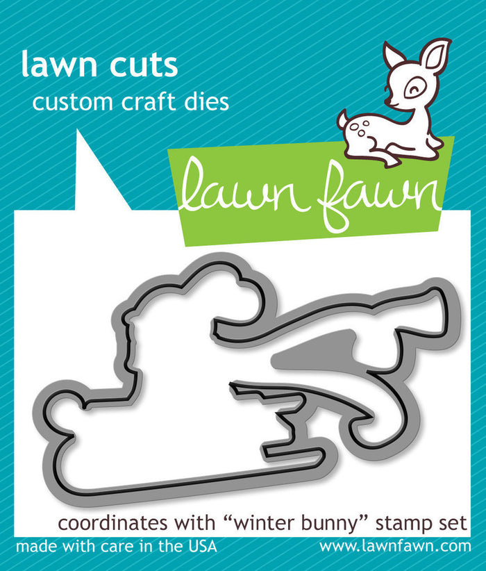 Lawn Fawn - WINTER BUNNY - Lawn Cuts DIES 1pc
