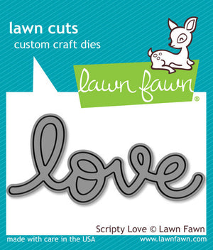 Lawn Fawn - Scripty LOVE - Lawn Cuts DIE 1 pc - Hallmark Scrapbook - 1
