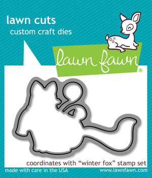 Lawn Fawn - WINTER FOX - Lawn Cuts DIES 1pc - Hallmark Scrapbook - 1