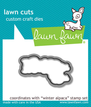 Lawn Fawn - WINTER ALPACA - Lawn Cuts DIES 1pc - Hallmark Scrapbook - 1