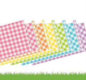 Lawn Fawn - GOTTA HAVE GINGHAM RAINBOW - Petite Paper Pack 6x6