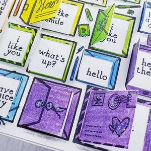 Hero Arts - Hero Greetings MINI MESSAGES - Clear Stamps Set