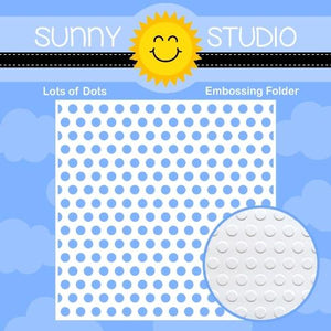 Sunny Studio - LOTS OF DOTS - Embossing Folder