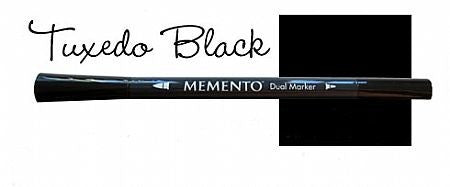 Memento Dual-Tip Marker - TUXEDO BLACK
