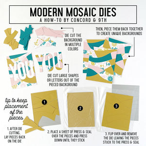 Concord & 9th - MODERN MOSAIC Card Front - Die