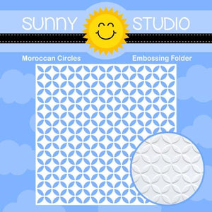 Sunny Studio - MOROCCAN CIRCLES - Embossing Folder