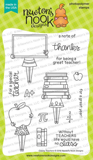 Newton's Nook Designs - CLASSY TEACHERS - Stamp Set - 30% OFF!