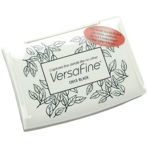 VersaFine Pigment Ink Pad - ONYX BLACK Fine Stamp Pad - Hallmark Scrapbook - 1