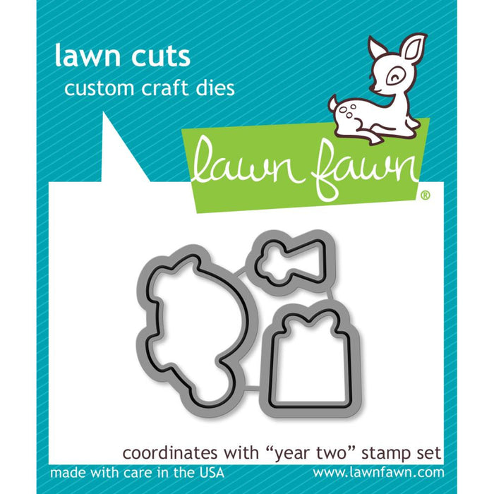 Lawn Fawn - YEAR TWO (turtle) - Lawn Cuts DIES 3pc