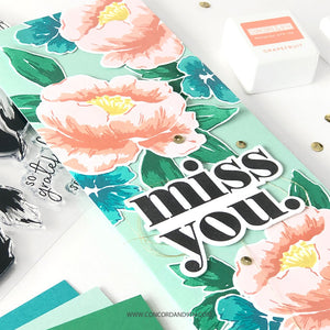 Concord & 9th - PAINTED PEONY - Stamps Set