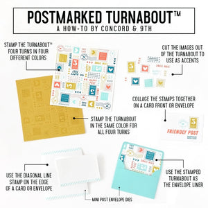Concord & 9th - POSTMARKED Turnabout - Stamp Set