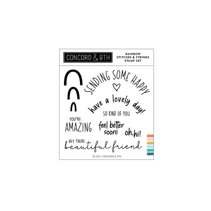 Concord & 9th - RAINBOW SAYINGS - Stamps Set