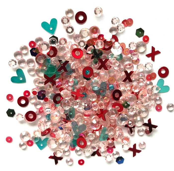 Buttons Galore and More - Sparkletz - HUGS and KISSES