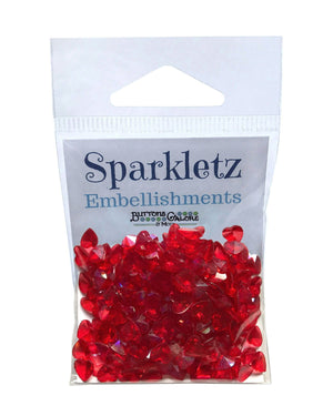 Buttons Galore and More - Sparkletz - RED HEARTS